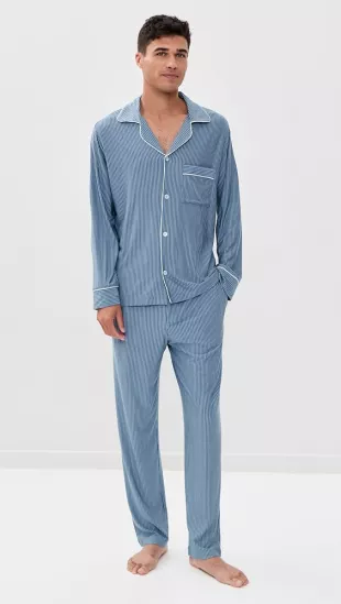 William Modal Printed Long Pajama Set