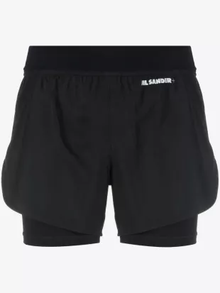 Logo-print Layered Shorts