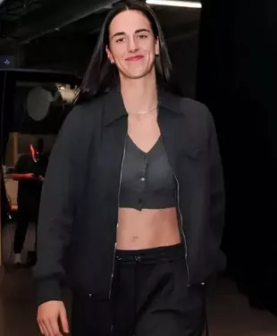Tunnel Walk Caitlin Clark Black Jacket