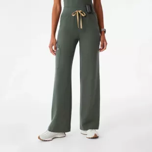Isabel High-Rise Wide-Leg Scrub Pant