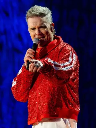 BST Hyde Park Robbie Williams Red Sequin Jacket