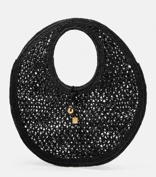 Spiaggia Raffia Shoulder Bag
