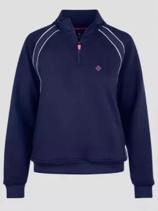 Scrubs S11 Ava Bunn Half-Zip Blue Jacket