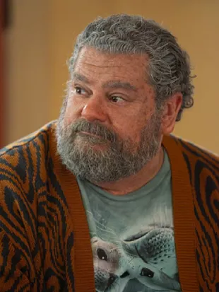 NCIS Origins S03 Bobby Moynihan Brown Swirl Print Caridgan