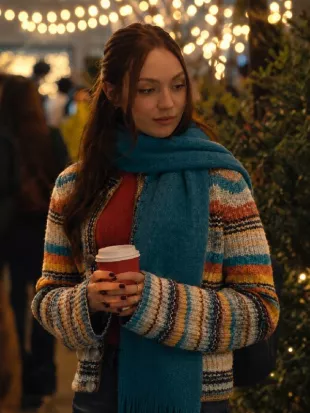 In a Holidaze Maelyn Jones Multi-Stripe Cardigan