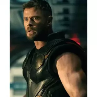 Avengers Doomsday 2026 Thor Black Leather Vest