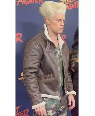 Street Fighter Screening Cody Rhodes Leather Jacket