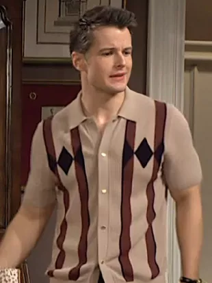 The Young And The Restless 2026 Michael Mealor Argyle Polo Shirt