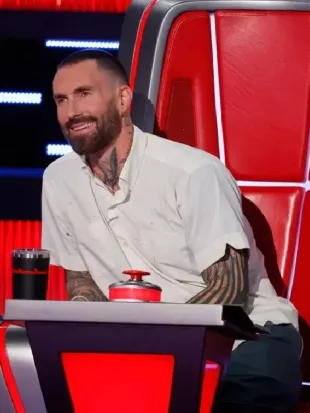 Adam Levine The Voice S30 White Shirt