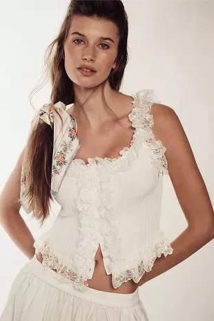 Ruffle Knit Tank