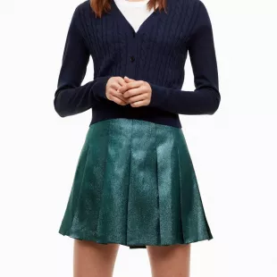 Sunday Best Olive Vernon Pleated Skirt