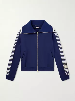 Striped Jersey Track Jacket