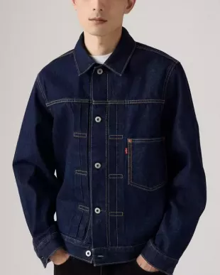 Men's Roll Up Selvedge Trucker Jacket