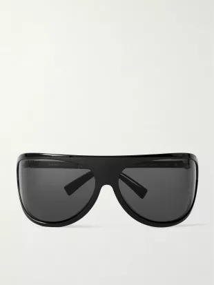 Oversized D-frame Acetate Sunglasses