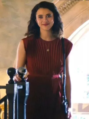 Love Of Your Life 2026 Margaret Qualley Pleated Dress