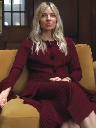 War S01 Sienna Miller Ribbed Knit Cardigan