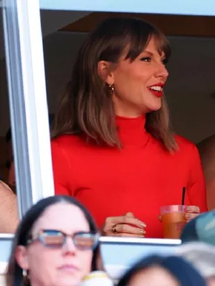 Taylor Swift KC Red Turtleneck Bodysuit