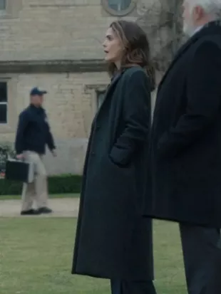 The Diplomat S04 Keri Russell Wool Coat