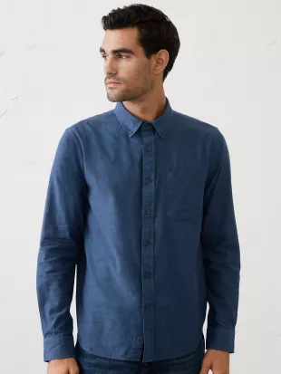 Slim-Fit Lightweight Flannel Shirt