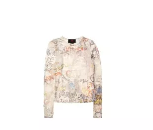 Mesh Long-Sleeve Top 'Sail'