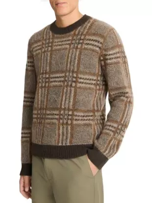 Nobody Wants This S03 Justine Lupe Plaid Crewneck Sweater