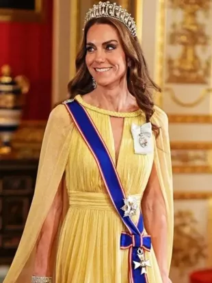 Kate Middleton Windsor Castle State Banquet Dress