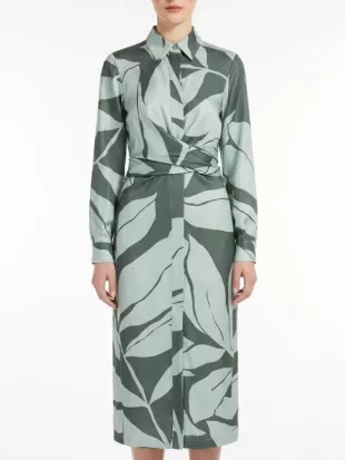 B&B 2026 Jennifer Gareis Leaf Print Dress