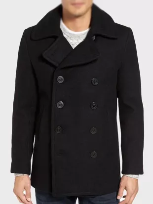 Mobland S02 Tom Hardy Wool Peacoat