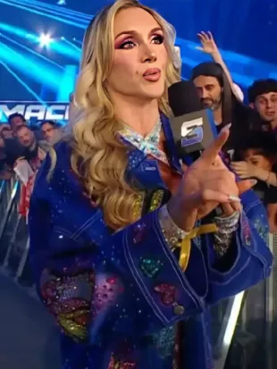 Charlotte Flair SmackDown 2026 Embellish Unicorn Jacket