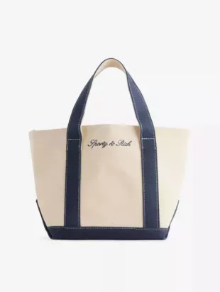 Serif Logo Mini Canvas Tote Bag