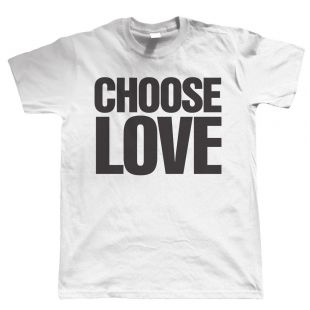 Choose Love T Shirt   Music Festival Peace 80s Pop Hipster Swag
