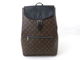 Louis Vuitton Monogram Macassar Palk Backpack Brown/Black USED   94222
