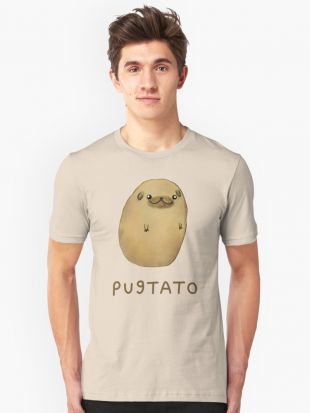 ‘Pugtato’ T shirt by Sophie Corrigan