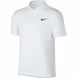 Polo Nike Team Court Blanc   Tennis Achat