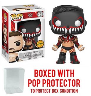 Funko Pop! WWE Finn Balor CHASE VARIANT Vinyl Figure (Bundled with Pop BOX PROTECTOR CASE)