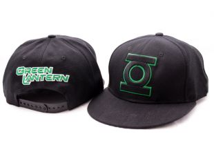 Casquette Green Lantern Noire Visière plate Logo - Casquette et Bonnet/Casquettes - Logostore