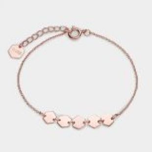 CLUSE Essentielle Rose Gold ​Hexagons Chain ​Bracelet CLJ10007