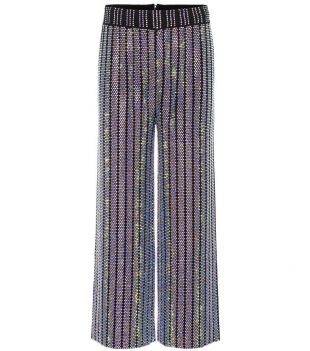 Crystal embellished trousers