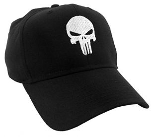 PUNISHER SKULL - Embroidered in the USA Baseball Cap Hat
