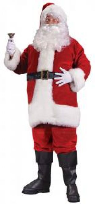 Père Noël   St Nicolas   Costume père Noël Américain Velours Luxe