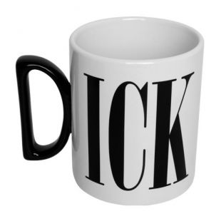 thumbs Up! - "ICK" Mug - Tasse Céramique - Poignée en forme d'un "D" - blanc - 325ml - 0001230