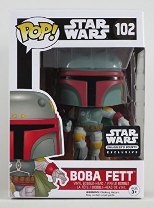 Funko - Funko Pop! Star Wars Boba Fett #102 Vinyl Bobble Head Figure ...