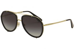 Dolce & Gabbana Black/Gold Pilot Sunglasses | eBay