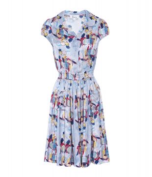 Robe en Soie Imprimée