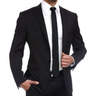 Achat  Costume homme cintré noir Dario