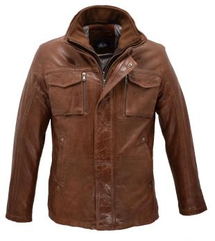 veste cuir homme bison  100149