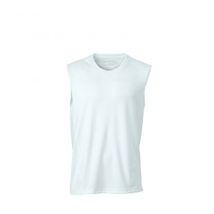 Débardeur running respirant JN470 blanc HOMME