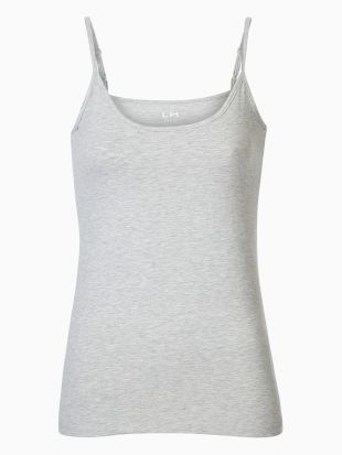 IloveSIA Débardeur Femme Bretelles Réglables – Camisole Tricot Élastique Doux, Col Rond, Idéal Sous-Vêtement Ou Top Été, Noir/Blanc/Bleu