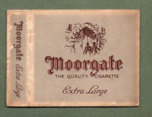 Old EMPTY cigarette packet Moorgate extra large  size 20