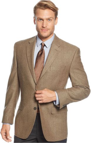 Ralph Lauren Cashmere-Blend Herringbone Sport Coat